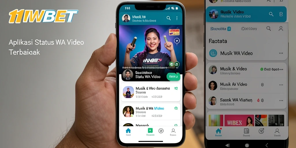 Antarmuka 11WBET menampilkan berbagai pilihan video untuk status WA.