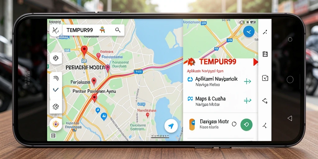 Antarmuka aplikasinya yang bersih dan fungsional untuk navigasi motor.